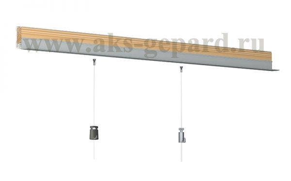 Настенная подвесная система картин "Art Strip Rail" для подвесных потолков